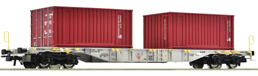 Roco 77345 - H0 - Containertragwagen, AAE, Ep. VI